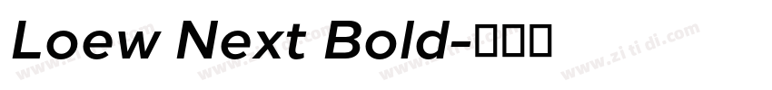 Loew Next Bold字体转换